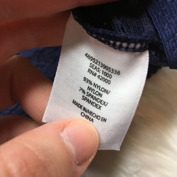 3/$30 Navy Racerback Lace Bralette - Picture 3 of 5